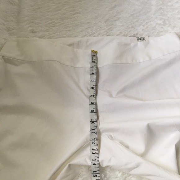 Alfani Tummy Control White Pants Plus size slim leg high rise - Picture 11 of 12